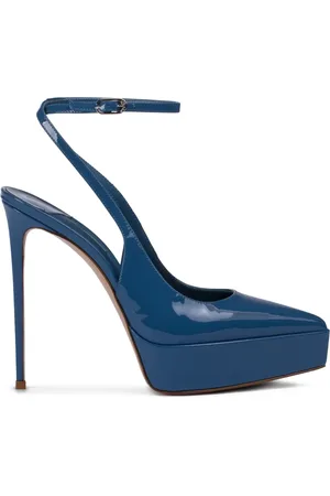 LE SILLA Uma lakleren pumps met plateauzool