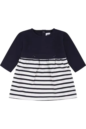 Petit Bateau Gebreide jurk met lange mouwen