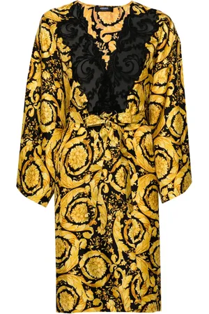 VERSACE Badjas met barokprint