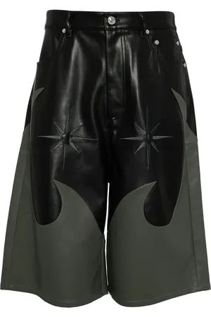 Kusikohc Shorts met gebrand detail