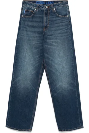 HUGO BOSS Jeans met logopatch