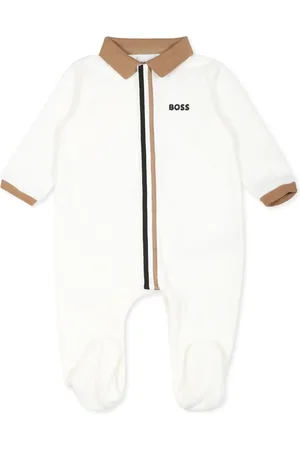 HUGO BOSS Gestreepte romper met geborduurd logo