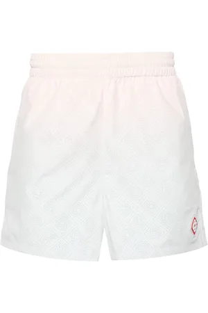 Casablanca Shorts met geperforeerd monogram en kleurverloop