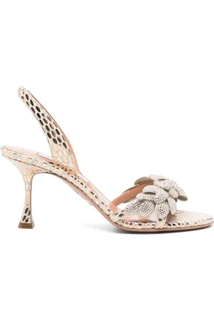 Aquazzura 75 mm Galactic Flower sandalen