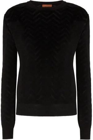 Missoni Trui met chevron patroon en ronde hals