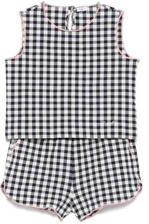 Il gufo Geruite tanktop en shorts