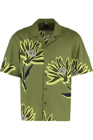 HUGO BOSS Lars overhemd met bloemenprint en korte mouwen