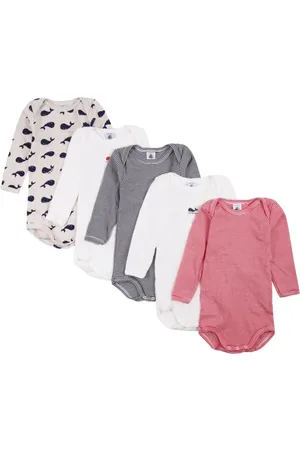 Petit Bateau Vijf rompers met print
