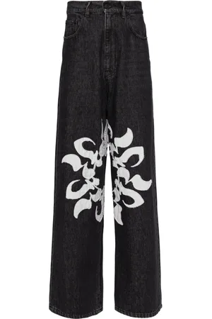Kusikohc Jeans met patchwork