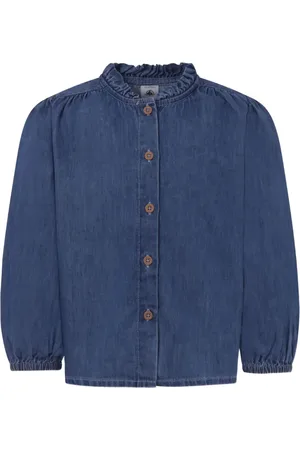 Petit Bateau Shirt van spijkerstof