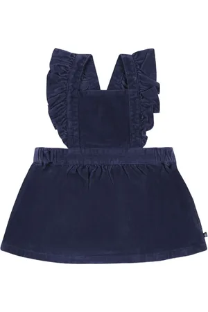 Petit Bateau Mouwloze fluwelen jurk