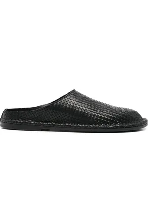 Buttero Geweven leren slippers