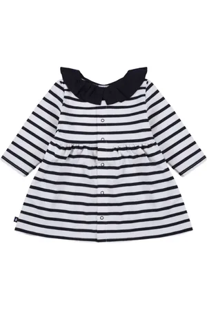Petit Bateau Jersey jurk met lange mouwen