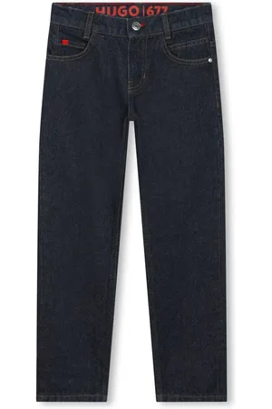 HUGO BOSS Katoenen straight jeans