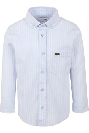 Lacoste Gestreept shirt met geborduurd logo