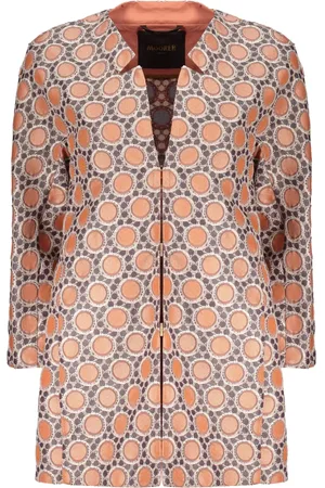 MOORER Trainingsjack met geometrisch patroon