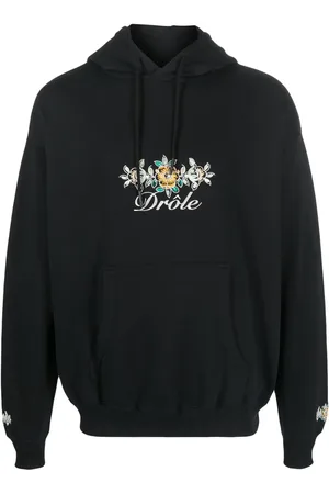 Drôle de Monsieur Hoodie met geborduurd logo