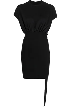 Rick Owens Jurk met gesmockte taille