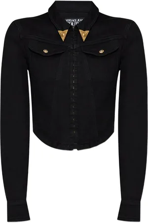 VERSACE Cropped spijkerblouse