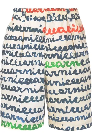 Marni Bermuda shorts met logoprint