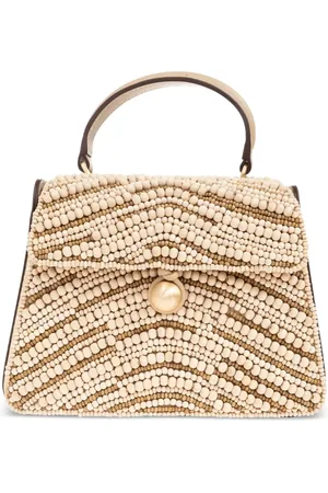 Cult Gaia Shopper met houten kralen