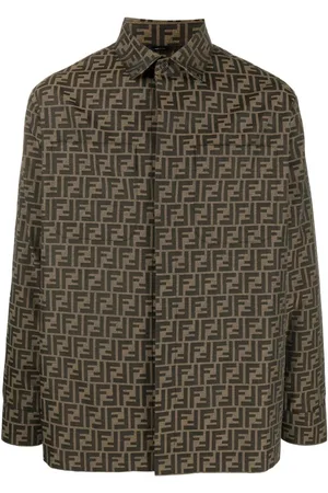 Fendi Shirtjack met monogram patroon