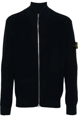 Stone Island Ribgebreid vest met Compass