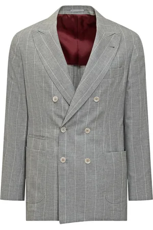 Brunello Cucinelli Blazer met dubbele rij knopen