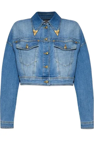 VERSACE Cropped denim jack