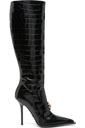 VERSACE Chelsea leren laarzen