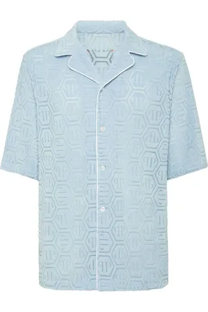 Philipp Plein Bowlingshirt met jacquard