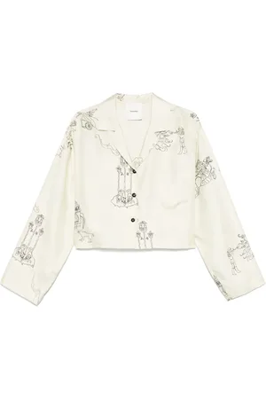 Nanushka Cropped pyjamashirt