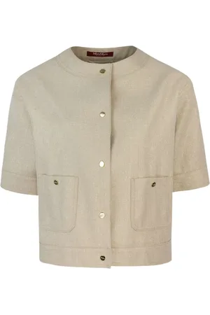 Max Mara Agile cropped button