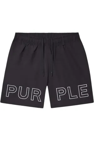 Purple Brand Bermuda shorts met logoprint