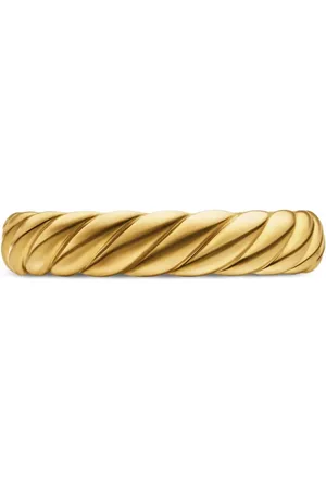 David Yurman 18kt geelgouden Sculpted Cable ring (4.6 mm)