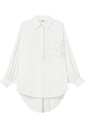Twin-Set Blouse met bloemenapplicatie
