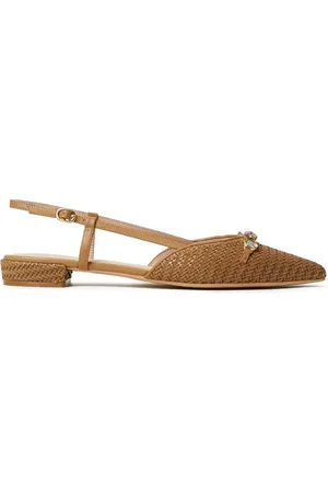 Twin-Set Geweven slingback ballerina