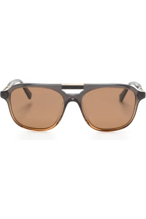 Brunello Cucinelli BC4001S zonnebril met piloten montuur