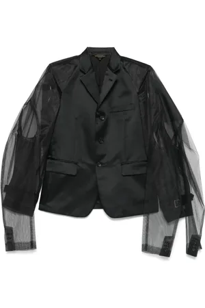Comme des Garçons Blazer met tulen vlakken