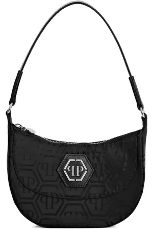 Philipp Plein Schoudertas met monogram jacquard