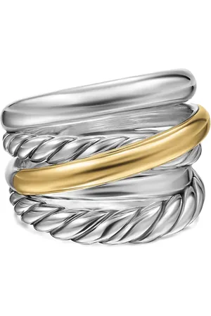 David Yurman 14kt geelgouden Crossover Five Row ring (17.5 mm)