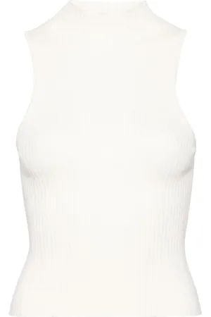 Reformation Tallulah ribgebreide mouwloze top