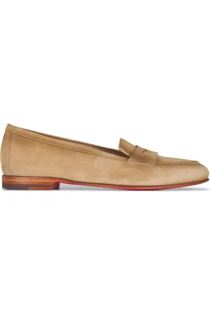 santoni Carla suède loafers