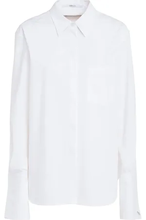 Another Tomorrow Katoenen blouse