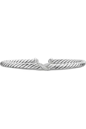 David Yurman Cable Flex X Station armband met diamant