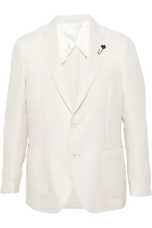 LARDINI Blazer met enkele rij knopen
