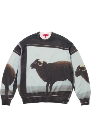 Supreme X Damien Hirst intarsia gebreide trui