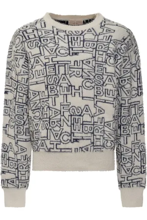 Elisabetta Franchi Trui met logo jacquard