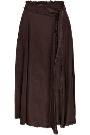 P.A.R.O.S.H. Linnen asymmetrische rok