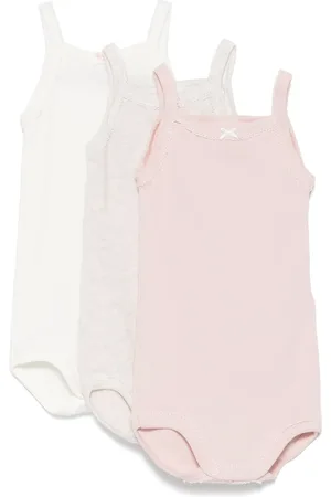 Petit Bateau Drie katoenen rompesr